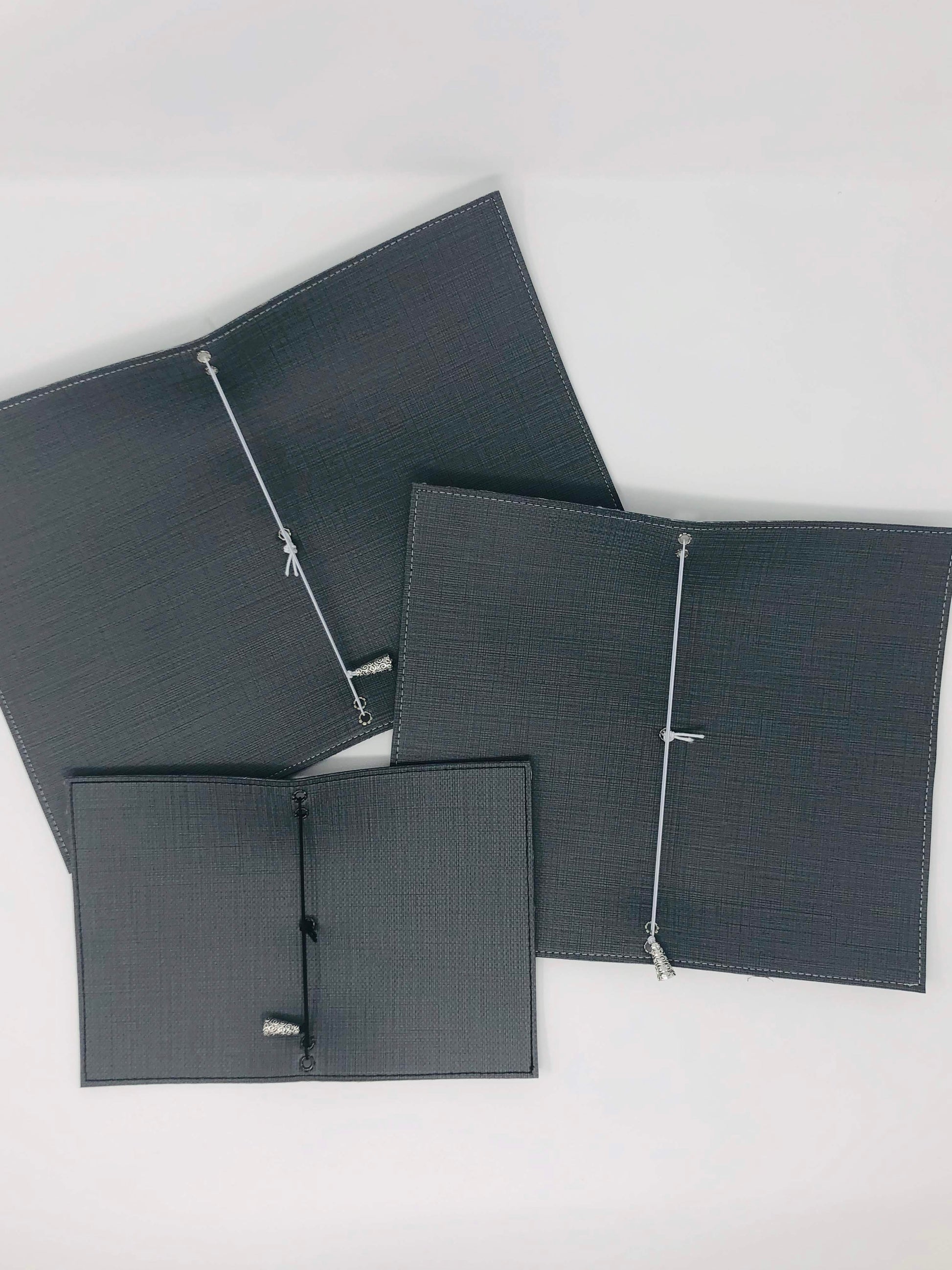 Grey Weave Canvas- Traveler's Notebook Cover image 2