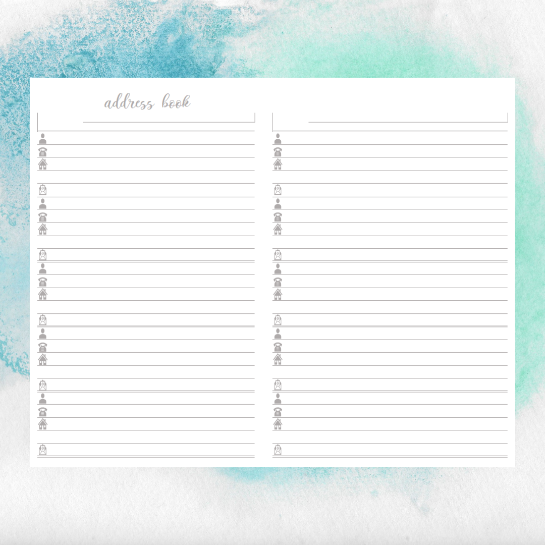 Address Book - Traveler's Notebook Insert image 0